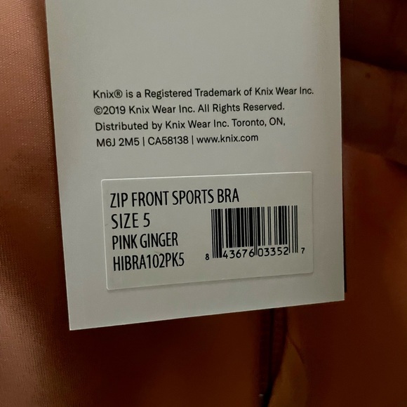 Knix Catalyst Front Zip Sports bra - Picture 3 of 3